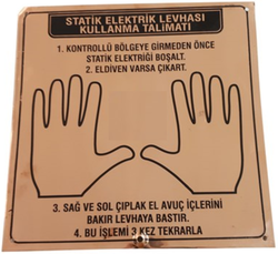 Antistatik Topraklama Levhası 2 Elli - 1