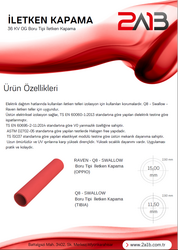 25 Metre 36KV OG İletken Kapama (Boru Tipi) OPPIO Raven - 3