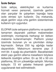36kV İzole Sehpa ( Tabure Portatif ) - 4
