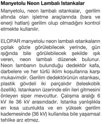 36kV İzole Neon Lambalı Stanka - 2