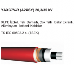 XLPE 1x240/25mm Alüminyum İzoleli Kablo - 1